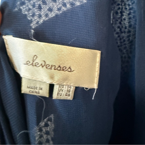 Anthropologie Elevenses Sz 14 Elegant Navy Jumpsuit - Picture 8 of 10